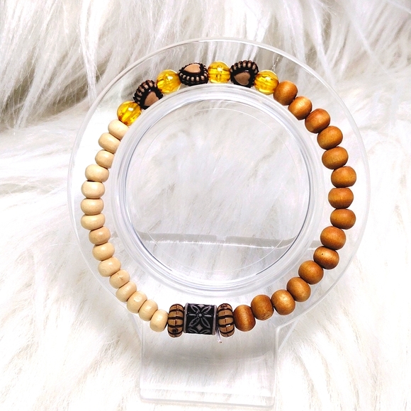 Handmade Wood Stackable Bracelets (2) - Picture 4 of 5